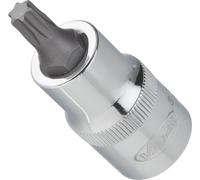 Vigor Carré femelle entraînement 12,5 = 1/2 pouce Douille mâle TORX pour profil TORX intérieur - Carré creux 12,5 mm (1/2 pouce) - Profil TORX intérieur - Ouverture de clé: T 50 - Longueur totale: 55