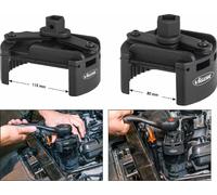 Vigor Clé de tension pour filtre à huile universelle, 80 - 115 mm - V4414