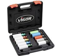 Vigor Douille pour perceuse à percussion carré, 1/2\ (12.5 mm) 10 pièces V6312/10