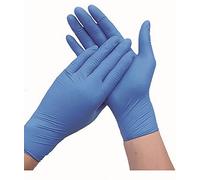 Vigor Gants vitrile bleu jetable 100 pièces Taille S
