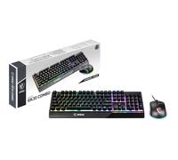 Vigor Gk30 Fr Combo-Pack Clavier Azerty Et Souris Clutch Gm11,Gaming Pleine Taille Filaire,Rgb Mystic Light