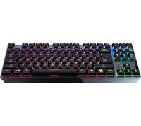 Vigor Gk50 Clavier De Jeu Mécanique Tkl À Profil Bas Disposition Allemande Qwertz ¿ Commutateurs Kailh Choc Blancs À Profil Bas, Touches Ergonomiques, Base De Jeu Antidérapante, Rvb Par Bouton,