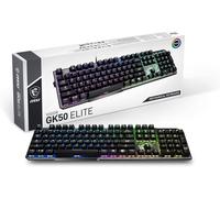 Vigor Gk50 Elite Bw Fr Clavier Gaming Mécanique Azerty Fr, Switches Clicky, Ergonomiques, Finition Métal Brossé, Base Antidérapante, Rgb Par Touche Mystic Light, Usb 2.0 -Pleine Taille