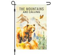 Vigor Home The Mountains are Calling Drapeau de jardin double face 30,5 x 45,7 cm