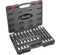 Vigor Jeu de douilles-embouts 1/2 (12.5 mm) 26 pièces V1918
