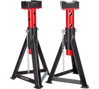 ViGOR Jeu de tréteaux V2477 I en 2 parties, capacité de charge 3 tonnes, réglable en hauteur, avec pied large pour un standard de sécurité élevé I optimal pour les travaux sur voiture