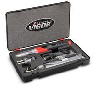 Vigor Blinky Kit de réparation en plastique V3551N, 134 pièces, 50 W, clips inox, barres de soudage