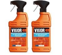 VIGOR - Le Détartrant Puissant - Spray Nettoyant Salle De Bain - 650 ml - Élimine efficacement les dépôts de calcaire sur robinetteries, baignoires, douches, lavabos - Fabriqué en France (Lot de 2)
