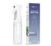 VIGOR PATH Flacon pulvérisateur à brume continue - Pulvérisateur à brume fine pour cheveux, plantes, nettoyage et beauté - Flacon pulvérisateur d'eau rechargeable et réutilisable (transparent, 283,5 g