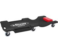 ViGOR Planche de montage à roulettes V6973, charge maximale 150 kg, tête rembourrée, compartiments latéraux pour vis ou autres petites pièces, travail optimisé et facilité sous le véhicule