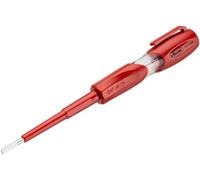 VIGOR Testeur de tension V1138N 150-250 V VDE 0680, profil plat 0,5 x 3 mm, 140 mm, testeur de phase