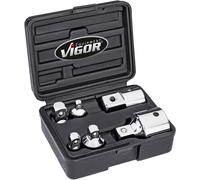 Set d'adaptateurs de douille Vigor V1293 Propulseur 1/4\ (6.3 mm), 3/8\ (10 mm), 1/2\ (12.5 mm), 3/4\ (20 mm)