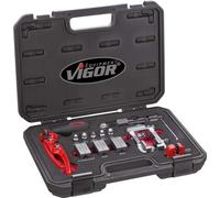 Vigor Blinky Jeu d'outils à border V1728 – Bordure DIN/SAE pour conduites frein acier/alu/cuivre