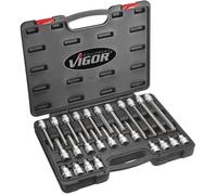 Vigor V1918 Mallette d'embouts multipans XZN 12,5 mm 26 pièces…