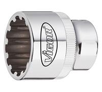 Vigor V1984 Embout de clé à douille multi-profil 11 mm 1/2"