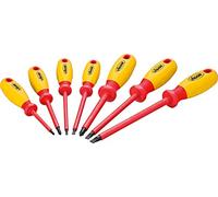 Vigor VDE Jeu de tournevis 7 pièces vis à fente, cruciforme Phillips