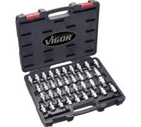 Vigor V2496 Jeu de douilles 36 pièces 12,5 mm