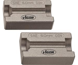 Vigor V2552 Lot de 2 mâchoires de serrage pour tube évasé 6 mm