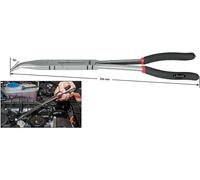 Vigor V2782 pour l'atelier Pince plate à becs ronds coudée à 45° 335 mm