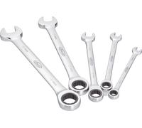 VIGOR V2820 Jeu de clés à cliquet combinées ∙ long ∙Profil hexagonal extérieur, Profil hexagonal double extérieur ∙ Nombre d'outils : 5