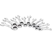 VIGOR V2821 Jeu de clés à cliquet combinées ∙ courtes ∙Profil hexagonal extérieur, Profil hexagonal double extérieur ∙ 8 - 19 ∙ Nombre d'outils : 12