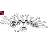 VIGOR V2821 Kit de clés à fourche et polygonale à cliquet