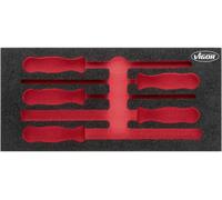 Vigor V5072-L V5072-L Insert en mousse (L x l) 393 mm x 188 mm