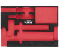 Vigor V5085-L V5085-L Insert en mousse (L x l) 393 mm x 282 mm
