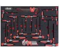 VIGOR VIGOR Manche en T et jeu de clés mâles coudées 34 Quantité:1