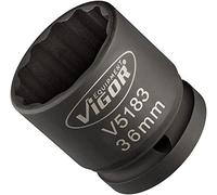 Vigor v5183 Profil de douille à 6 pans, extérieur double force 36 mm, extra mince, entraînement 20 mm, 3/4 "