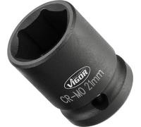Vigor V5550S-22 6 pans extérieurs Douille à choc 22 mm 1/2\ (12.5 mm)