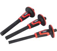 VIGOR V6200-XXL Jeu de 3 chasse-goupilles en acier trempé avec protection de la main pour axes, arbres, boulons, goupilles et goupilles Format XXL