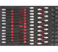 VIGOR V6809 Jeu de clés à douilles ∙5 - 19 - T20 - T70 ∙ Nombre d'outils : 62