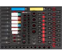 VIGOR V6811 Jeu de clés à douilles à chocs ∙10 - 36 - T10 - T40 ∙ Nombre d'outils : 80
