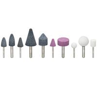 Vigor Jeu de meules à aiguiser V6906, V5672, V5673, pour supports de 3 à 6 mm de diamètre V6906-10, noir/rouge