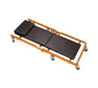 ViGOR Planche de montage à roulettes V6973, charge maximale 150 kg, tête rembourrée, compartiments latéraux pour vis ou autres petites pièces, travail optimisé et facilité sous le véhicule