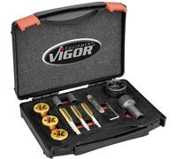 Vigor V7181 Jeu de tarauds pour vis de roue et écrous de roue