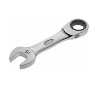 Vigor Blinky Clé mixte à cliquet V2829, ouverture 15 mm, courte, longueur 120 mm, chrome