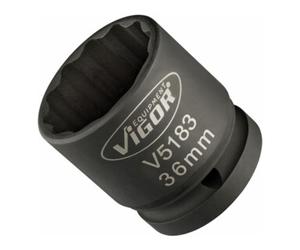 VIGOR VIGOR Douille à cliquet 3/4" carré creux 20 mm, profil double hexagone 36, L 50 mm V5183 Quantité:1