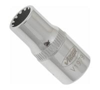 VIGOR VIGOR Douille à empreinte multiprofil intérieur carré 6,3 mm (1/4"), longueur 25 mm V1979 Quantité:1