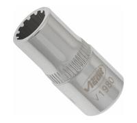 VIGOR VIGOR Douille à profil multiple 1/4" carré creux 6,3 mm V1980, L 25 mm Quantité:1