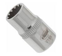 VIGOR VIGOR Douille multiprofil à entraînement carré creux 6,3 mm (1/4"), 8 mm, L 25 mm V1981 Quantité:1