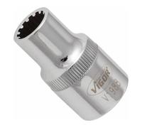 VIGOR VIGOR Douille multiprofil V1988 carré creux 12,5 mm (1/2") 10 Longueur totale : 38,1 mm Quantité:1