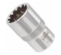 VIGOR VIGOR Douille multiprofil V1995 carré creux 12,5 mm (1/2 pouce) 17 longueur totale : 38,1 mm Quantité:1