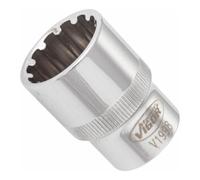 VIGOR VIGOR Douille multiprofil V1998 carré creux 12,5 mm (1/2 pouce) 20, longueur totale : 38,1 mm Quantité:1