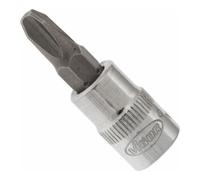 VIGOR VIGOR Embout tournevis 1/4" carré creux 6,3 mm PH3 profil cruciforme V2438N, 38 mm Quantité:1