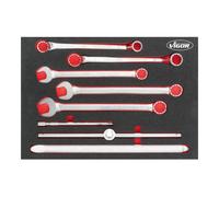 VIGOR VIGOR Ensemble de 8 clés mixtes, rallonges et leviers avec insert en mousse V6820 3/3+ Quantité:1