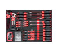 VIGOR VIGOR Jeu d’embouts de tournevis V6814, 97 pièces Quantité:1