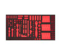 VIGOR VIGOR Jeu d’outils à douilles avec insert en mousse souple, vide V4521 Quantité:1