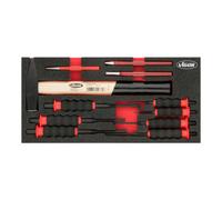 VIGOR VIGOR Jeu de burins, chasse-goupilles et marteau V6222 ∙ 11 outils Quantité:1